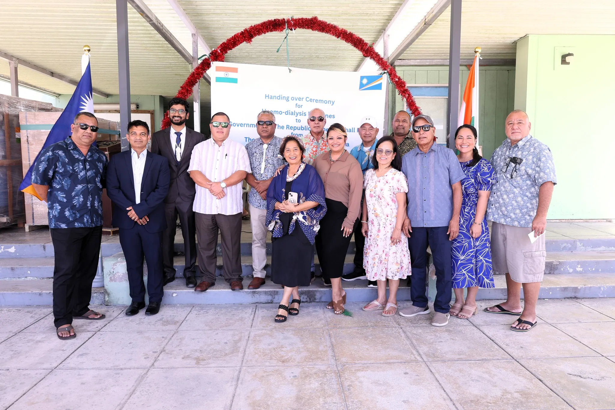 RMI GOVERNMENT RECEIVES KEY HEALTHCARE EQUIPMENT FROM THE GOVERNMENT OF INDIA